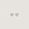 June Round Stud Earrings Diamond