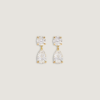 Frankie Round & Pear 4ctw Diamond Earrings