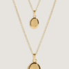 Mommy + Bébé Maison Oval Locket Necklaces