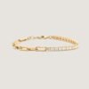 Serena Baguette Tennis Link Bracelet Diamond