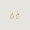 Harper 2ctw Pear Drop Earrings Yellow Gold